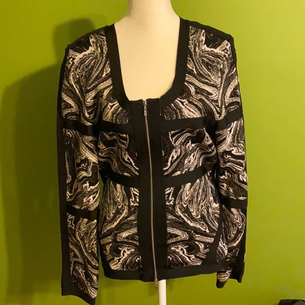 Robert Rodriguez women zip up cardigan, size M. Excellent condition